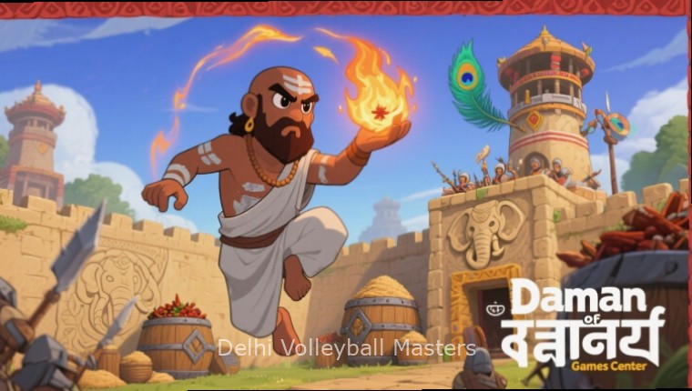 Delhi Volleyball Masters Diwali Event Delhi Volleyball Masters Diwali tournament with rangoli decorations